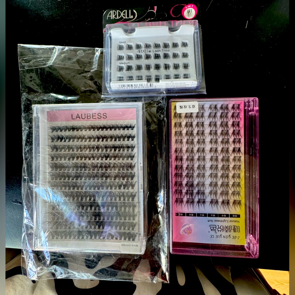 3 packs cluster eyelashes